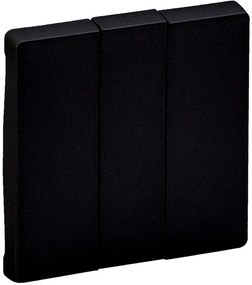 Legrand Лицев панел за троен ключ цвят Черен Valena Life - 756032