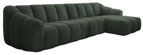 Тъмнозелен ъглов диван (десен ъгъл) Shell – Miuform