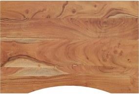 370169 vidaXL Плот за бюро, 80x60x2,5 см, правоъгълен, масивно дърво акация