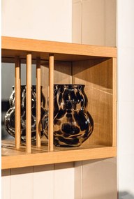 Тъмнокафява стъклена ръчна изработка ваза (височина 22 cm) Dam – noo.ma