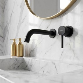 СМЕСИТЕЛ за вграждане Rea Lungo Black Mat  + BOX