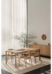 Трапезна маса от масивен дъб 90x200 cm Derven – Gazzda