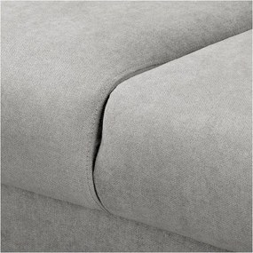 Светлосив ъглов диван (ляв ъгъл) Beata - Ropez