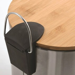 Стоманено кошче за боклук с педал в матово сребрист цвят 5 l Adonis – Spirella