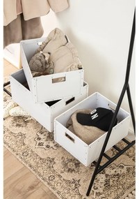 Бели картонени кутии за съхранение в комплект от 3 броя Ture - Bigso Box of Sweden
