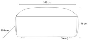Табуретка от рипсено кадифе в тухлен цвят Lucien – Bobochic Paris
