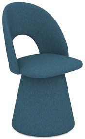 Син тапициран трапезен стол Kalo – Makamii