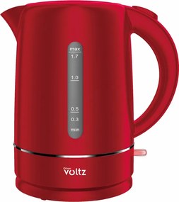 Електрическа кана Oliver Voltz Daisy OV51230W, 2200W, 1.7 л, Автоматично изключване, Червен