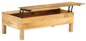 246320 vidaXL Маса за кафе от мангово дърво масив, 110x55x35 cм