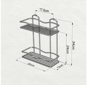ПОСТАВКА ЗА БАНЯ TEKNO TEL BK-012 2 нива