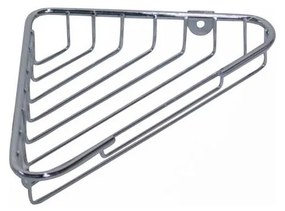 Ъглова полица за душ 14x21,5 см, хром с блясък