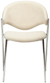 Кремав тапициран трапезен стол Zone – DAN-FORM Denmark