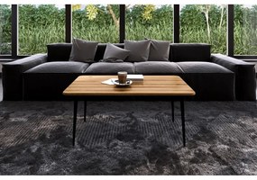 Дъбова маса за кафе в естествен цвят 60x110 cm Kula - The Beds