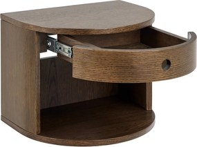 Нощно шкафче от декор от дъб в тъмно естествен цвят Paron – Actona