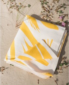 Жълто одеяло 165x200 cm Lino – noo.ma