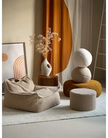 Светлокафяв детски пуф от букле Chair – Wigiwama