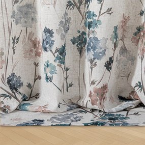 Светлосиньо/кремаво перде 135x250 cm Flosi – Restilo