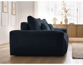 Тъмносин шенилов диван 264 cm Ivane – Bobochic Paris