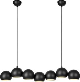 Черно висящо осветително тяло с метален абажур Cupolo – Markslöjd