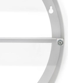 Кафяво-сив метален стенен/с огледало шкаф за баня 55x55 cm Sonnet – Spinder Design