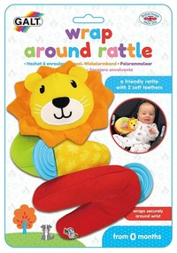 Galt - Бебешка дрънкалка за китка - Лъвче
