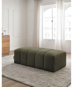 Зелена табуретка от прежда с примки от букле Annecy – Bobochic Paris