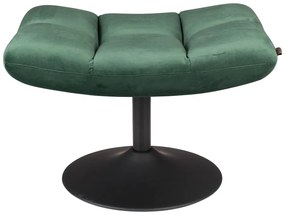 Столче за крака от зелено кадифе Bar - Dutchbone