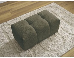 Табуретка от прежда с примки от букле в цвят каки Roxelane – Bobochic Paris