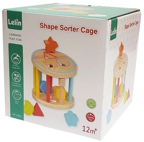 Lelin Toys - Дървен сортер - колело