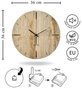 Стенен часовник ø 36 cm Adam – Styler