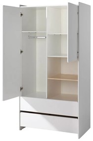 Бял детски гардероб , 90 x 180 cm Kiddy - Vipack