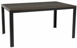 Horecano - Полиетиленова правоъгълна маса, имитираща дърво L 156 x W 78 x H 74 см PLASTIC WOOD КАФЯВА TB-(SAK-156)