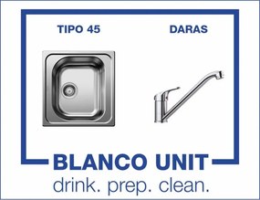Bundle Blanco Tipo 45 мат+Blanco Daras Хром Промо пакет мивка със смесител
