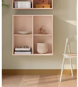 Светлорозова висяща библиотека 70x70x27 cm Mistral – Hammel Furniture