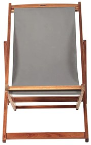 Сив/в естествен цвят градински шезлонг от масивно дърво Dionysus – Bonami Essentials