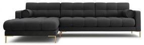 Тъмносив ъглов диван (ляв ъгъл) Bali – Cosmopolitan Design