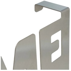 Матово сребро метален стелаж за врата 32 cm Home – Casa Selección