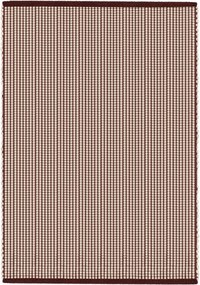 Бордо/в естествен цвят ръчно изработен вълнен килим 140x200 cm Talo – noo.ma