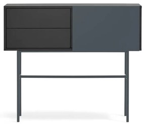 Конзолна маса в черно и антрацит 35x110 cm Nube - Teulat