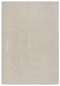 Кремав ръчно изработен вълнен килим 120x170 cm Mesmerise Natural – Flair Rugs