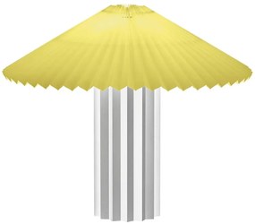 Жълта/в сребрист цвят затъмняваща се настолна лампа с текстилен абажур (височина 36 cm) Taite – Blomus