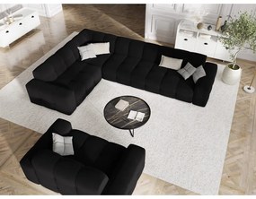 Диван от черно кадифе 156 cm Kendal - Micadoni Home