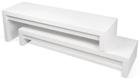 Бяла променлива маса за телевизор орех Cliff - TemaHome