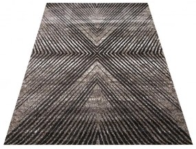 Модерен килим с интересен геометричен модел от повтарящи се диагонални линии Ширина: 60 ​​см | Дължина: 100 см