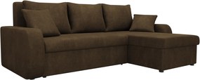 Ъглов диван Kris-кафяв