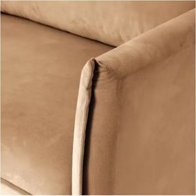 Кафяв кадифен диван 203 cm Juli – Ropez
