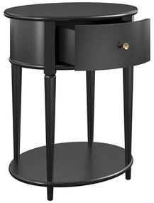 Черно нощно шкафче Aurora – Støraa