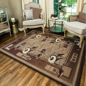 Кафяв кухненски килим Ширина: 90 см | Дължина: 310 см