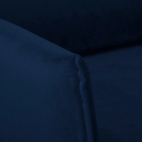 Тъмносиньо кадифено кресло Juli – Ropez