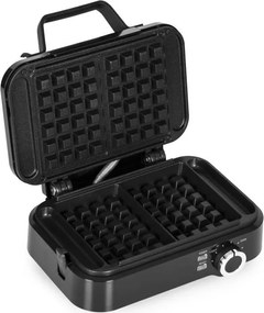 Вафладжийница, вафладжийница с незалепващи плочи - 1200 W с контрол на температурата